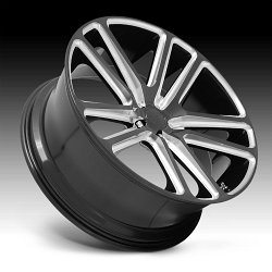 Dub Flex S255 Gloss Black Milled Custom Wheels 2